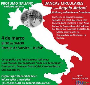 Parque do Varvito recebe curso inédito de Danças Circulares italianas 