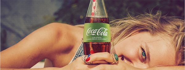 Coca-Cola lança no Brasil versão com stevia e 50% menos açúcares