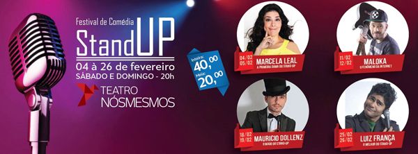 Teatro Nósmesmos sedia Festival de Comédia Stand Up em fevereiro