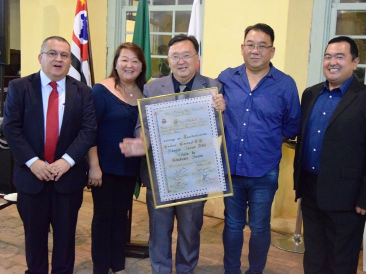 Cel PM Sérgio Kazuo Abe recebe Cidadania Ituana