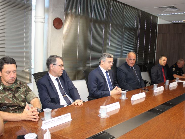 Secretário de Estado de Segurança Pública participa de reunião em Itu