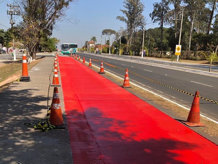 Iniciada implantação de ciclovia na região do Pirapitingui